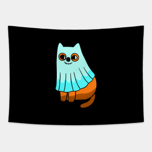 CUTE GHOST CAT : HALLOWEEN MAKEOVER Tapestry