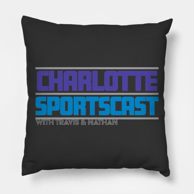 Charlotte Sportscast Pillow by CinemaShelf