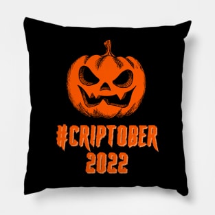 #criptober 2022 (jack-o-lantern) Pillow