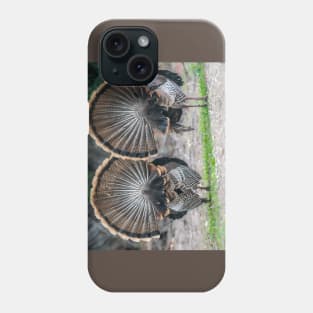 My Fanned Tail Feathers Are Bigger Than Yours Phone Case