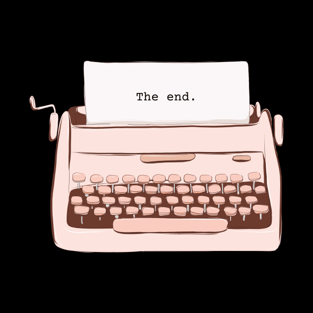 The End Typewriter Great Writer Writing Design Novel Novelist by nathalieaynie