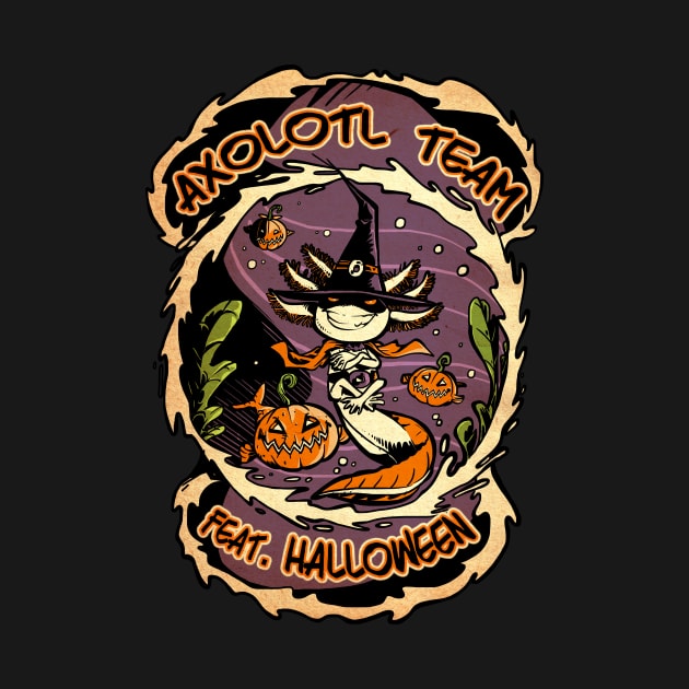 Halloween Axolotl by TomiAx