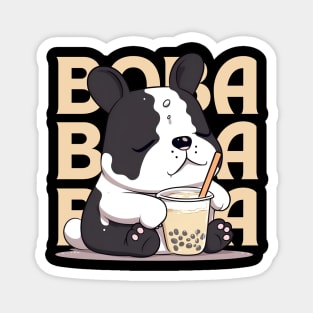 Boba Bubble Tea Dog Magnet