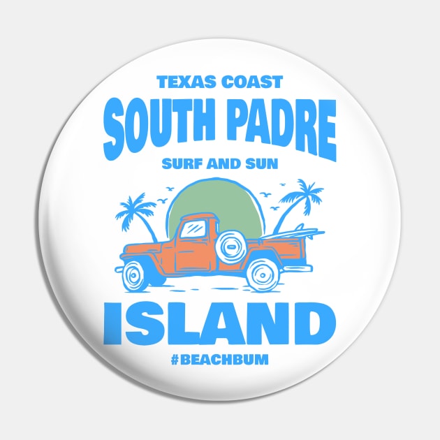 SOUTH PADRE ISLAND TEXAS T-SHIRT Pin by Cult Classics