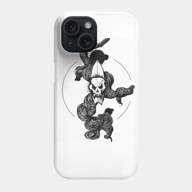 Surf Skull Phone Case by pedromakeshite