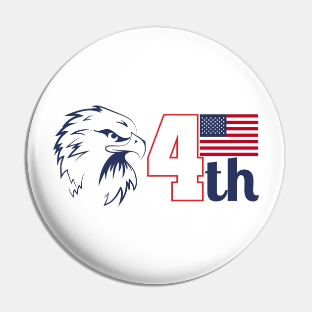 4th of July Pin by PowerD