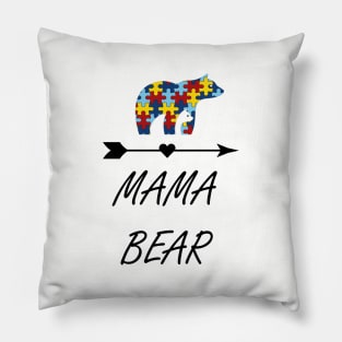 Autism Mama Bear Pillow