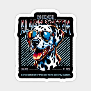 Bark Alert Dalmatian Dog Magnet