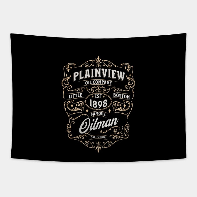 Plainview Oil Company - Est. 1898 - Little Boston, California Tapestry by BodinStreet