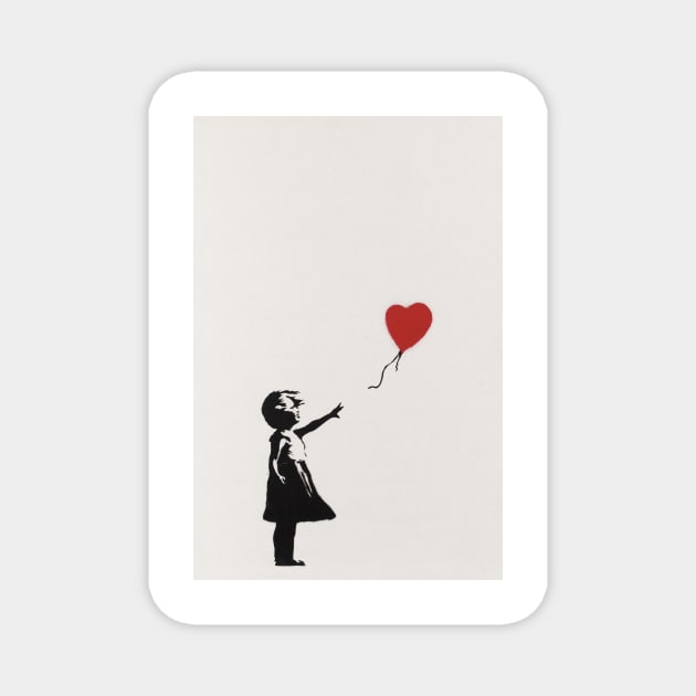 Banksy Girl With Red Balloon Magnet by SharpWallArts