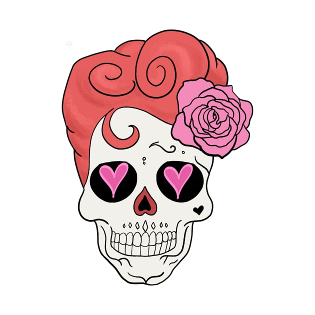 Mexican Skull Dia de los muertos Day of the dead by Mesyo