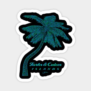 Turks & Caicos Islands Palm Tree Magnet