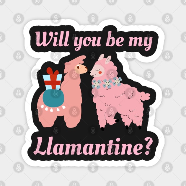 Will You Be My Llamentine Magnet by Famgift