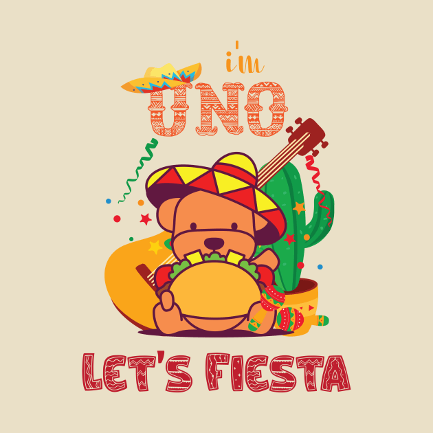 I'm Uno Let's Fiesta Cute Baby Cinco De Mayo Birthday by printalpha-art