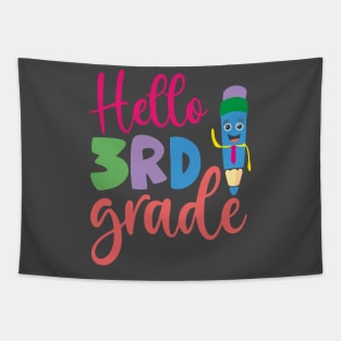 3nd Grade Second hello First Day of School Tapestry