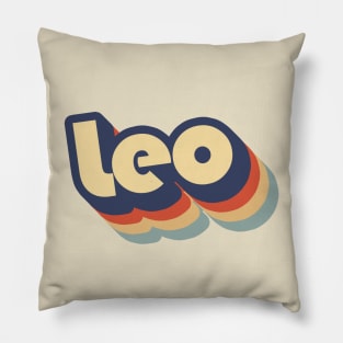 Leo Retro '70s Style Pillow