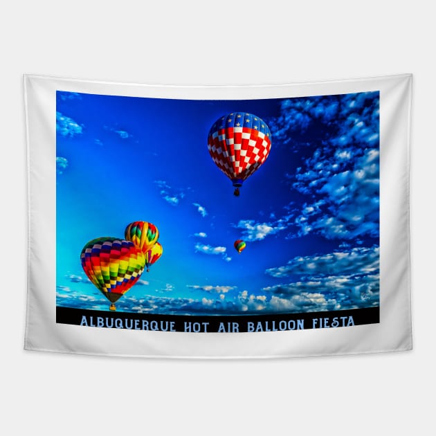 Albuquerque Hot Air Balloon Fiesta Tapestry by Gestalt Imagery