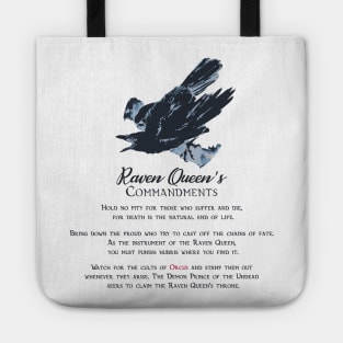 Raven Queen's Commandments (Light) Tote