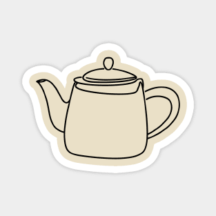 Line art of a Teapot Magnet