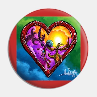 Lovebirds Pin