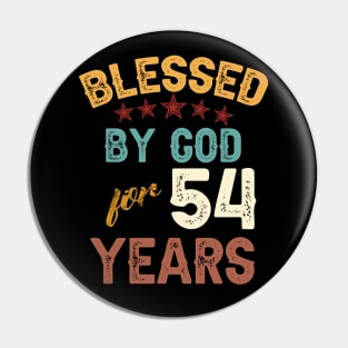 blessed by god for 54 years Pin