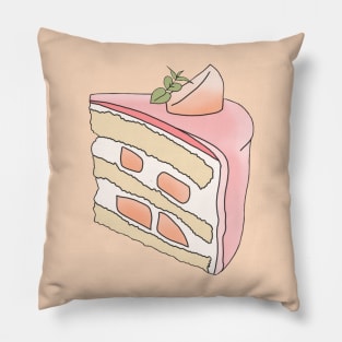 Peachy Cream Cake Pillow