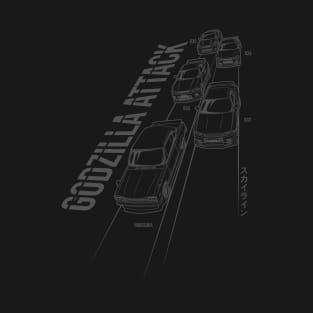 Skyline GTR Generation - PAPAYA STREETART T-Shirt