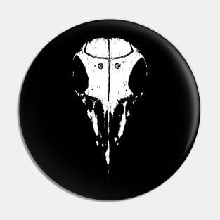 Raven Skull Pin