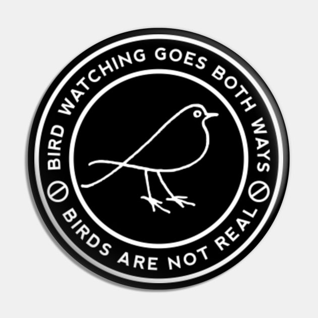 Birds Arent Real Funny Conspiracy Bird Watching Gift Kids T-Shirt