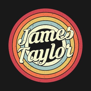 James Proud Name Retro Rainbow Tribute T-Shirt