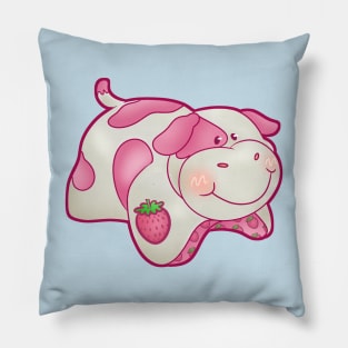 Strawberry Cow Pillow Pillow