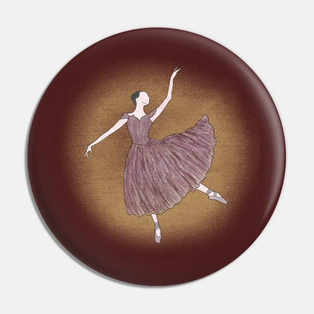 Ballerina Pin by Katia Galante Art