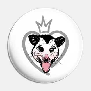 Possum and heart Pin