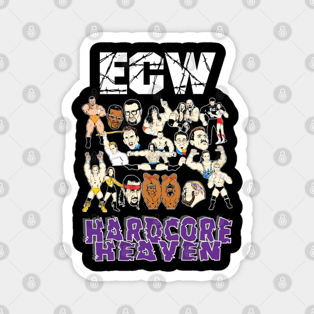 90s ECW Hardcore Heaven Magnet by Meat Beat