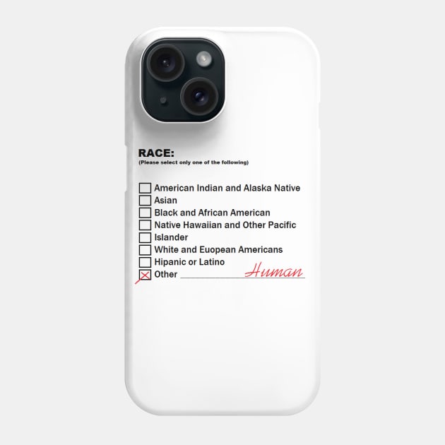 Human Race Phone Case by Incognito