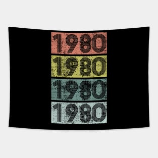 1980 Eighties Birthday Year Decade Retro Tapestry