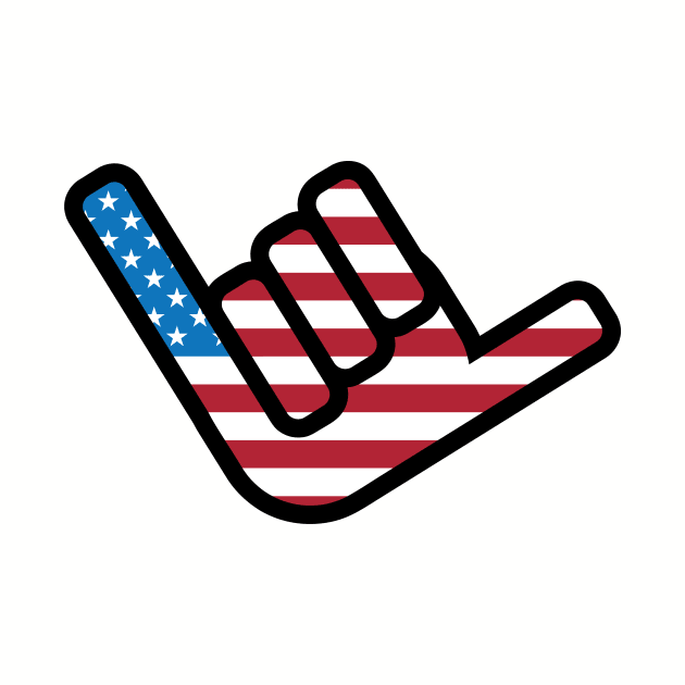 Hang Loose - American Flag by Kyle O'Briant