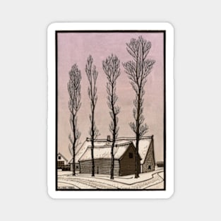 Winter scene Magnet