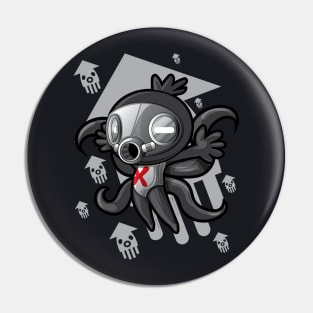 Alien Black x Octopus Pin