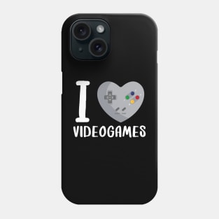 Heart Gaming Old Controller Video Gamer I love VideoGames Phone Case