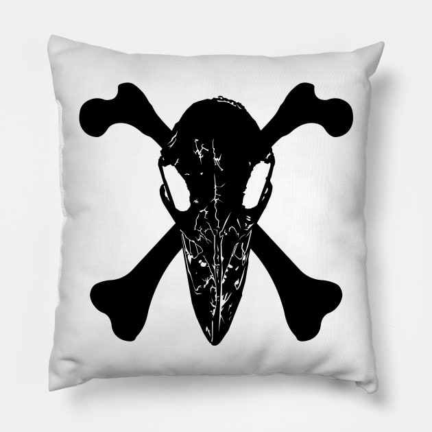 Island of Crows - Inverse Pillow by seaofstars