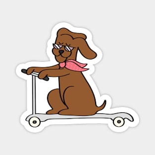 Scooter Dog Magnet