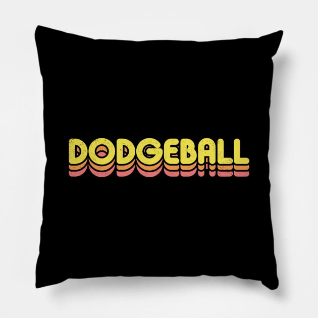 Retro Dodgeball Pillow by rojakdesigns