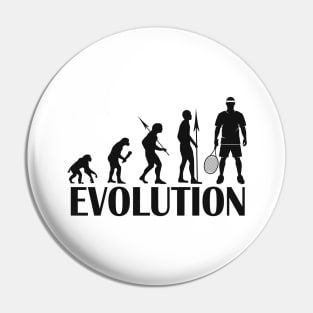 Tennis Design Evolution Pin