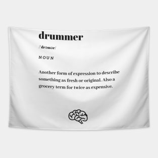 Funny Drummer Word Definition Dictionary Tapestry