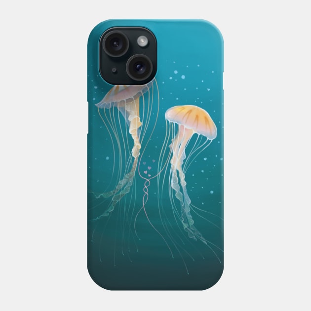 Jellyfish Love Phone Case by Alayna Paquette