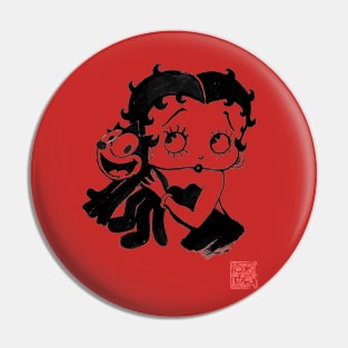 betty boop and felix the cat Pin