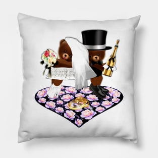 Wedding Celebration Bears Pillow