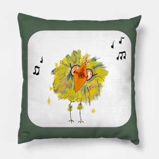 Funny Bird Singing Pillow