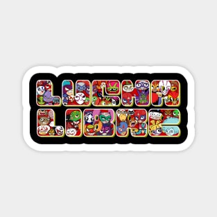 Mucha Lucha Libre Mexican Wrestling Tee Magnet